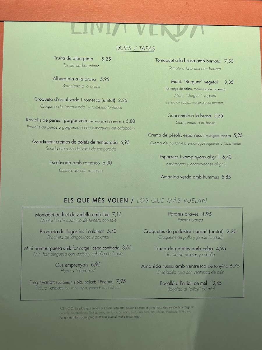 Menu La Flauta | Rambla De Catalunya-3