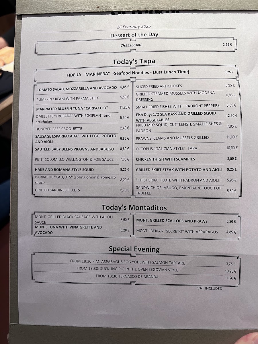 Menu La Flauta | Rambla De Catalunya-7